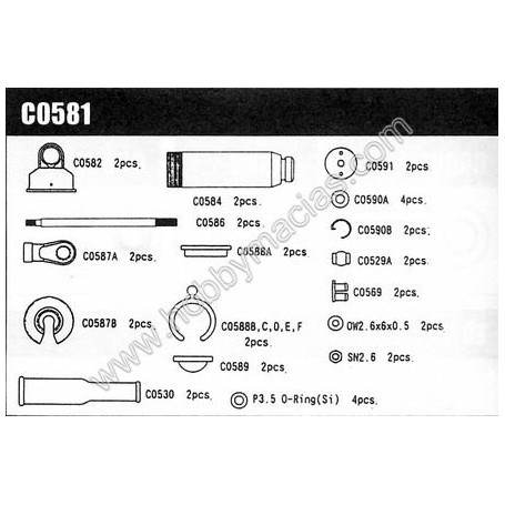 MUGEN MBX-5 AMORT.TRAS        C0581