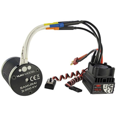 COMBO BRUSHLESS SAMURAI 1/10 SC 45A -3.000KV