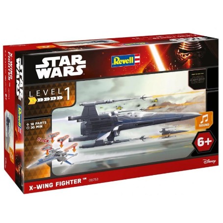 MAQU.REVELL STAR WARS,CAZA X-WING CON SONIDO 1/78 06753
