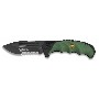 NAVAJA ALBAINOX ASISTIDA ARMY VERDE HOJA 9.2CM 19852-A