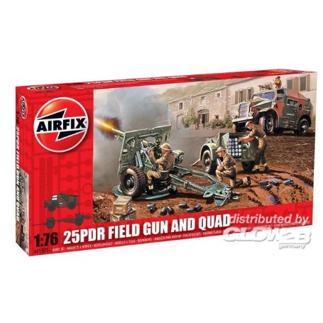 MAQU.AIRFIX 1/76 25DPR FIEL GUN 1501305