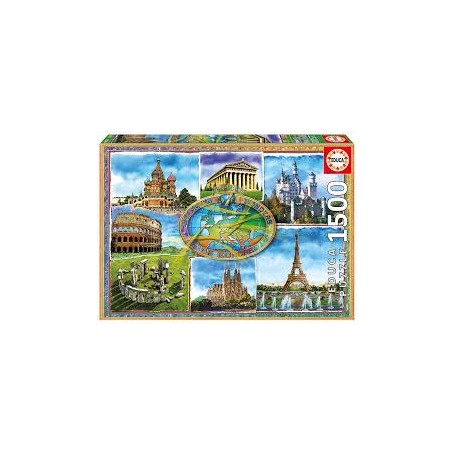 PUZZLE EDUCA 1500 7 MARAVILLA DE EUROPA 17667