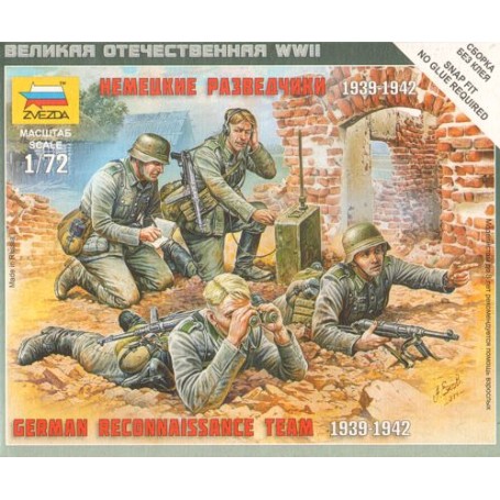MAQU.ZVEZDA 1/72 GERMAN RECONNAISSANCE TEAM ZVE6153