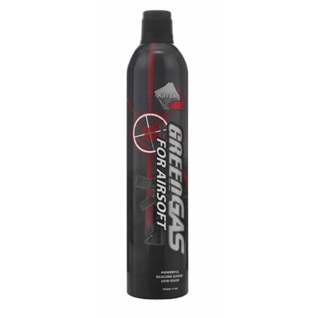 AIRSOFT GREEN GAS PUFF DINO TAPON NEGRO 600ML CZ1579