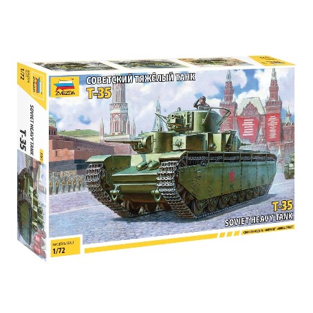MAQU.ZVEZDA 1/72 T-35 SOVIET HEAVY TANK WWI ZVE5061