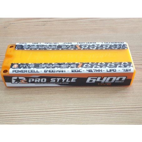BATERIA LIPO RC PROSTYLE 7.6V.-6.400MAH 120C..