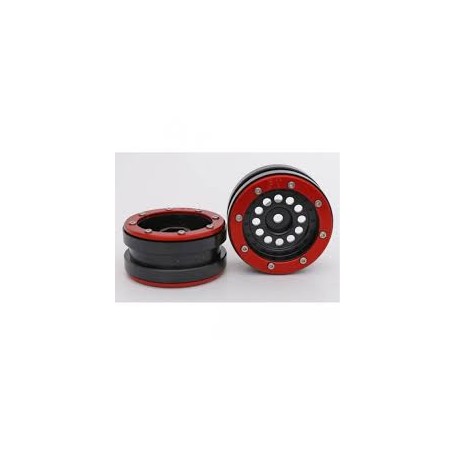 CRAWLER LLANTAS BEADLOCK PT BULLET BLACK/RED 1.9 MT0020BR