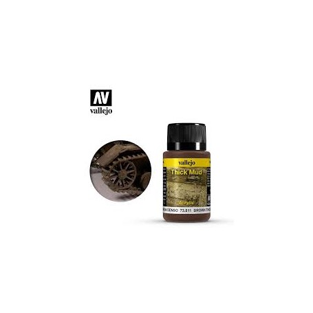 VALLEJO EFECTO SALPICADURAS BARRO MARRON DENSO 40 ML 73805