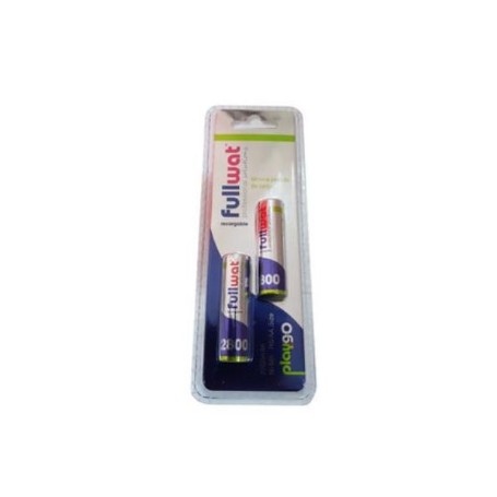 BATERIA R-6 1.2V.-2.800MAH RECARBLE FULLWAT  (PACK 2 PZAS ) BAJA DESCARGA 