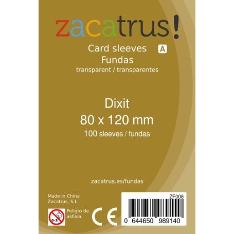 ZACATRUS FUNDA DE CARTAS 80X120 DIXIT (100) ZF008
