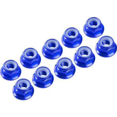 TUERCA M3 ALUM.C/COLLARIN ULTIMATE AZUL UR1503-A