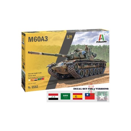 MAQU.ITALERI 1/35 M60A-3 MBT CALCA ESPA