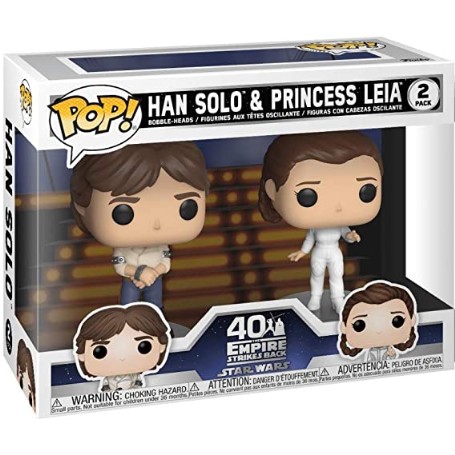 FUNKO STAR WARS , HAN SOLO Y PRINCESA LEIA 46770