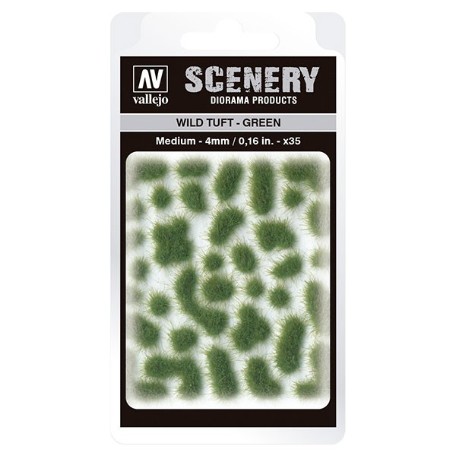 VALLEJO SCENERY WILD TUFT ,VERDE 30SC406