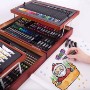 ESTUCHE DE PINTURAS 174 PZAS CAJA MADERA B2B