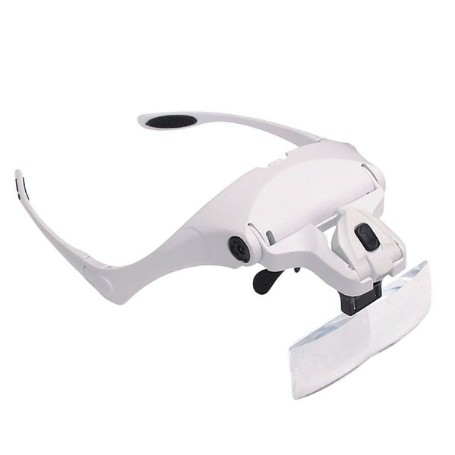 LUPA CON GAFAS ERGONOMICA CON LED VARIOS AMUMENTOS 19303