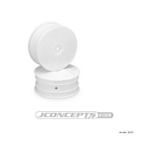 LLANTAS 1/10 JCONCEPTS DEL. 4X4X  BLANCAS ( 1 PAREJA)