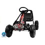 KART A PEDALES COMPETICION BLANCO/ROJO  RUEDAS HIMCHABLES 
