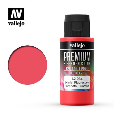 PINT.VALLEJO PREMIUM ESCARLATA FLUO 60 ML