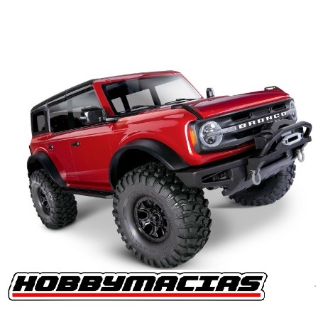 COCHE 1/10 TRAXXAS TRX-4 CRAWLER FORD BRONCO 2021 ROJO