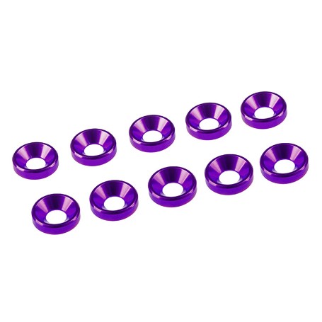ARANDELAS ALUM.CONICA M3 VIOLETA(10)