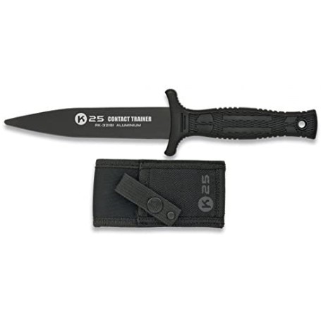 NAVAJA ALBAINOX CUCHILLO K25 ENTRENAMIENTO NEGRO 12.3CM 32191