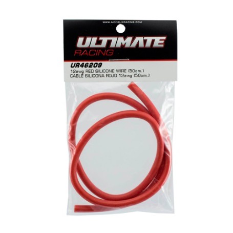 CABLE SILICONA ROJO 12 AWG 50 CM