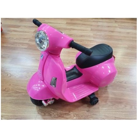 MOTO BATERIA VESPA ROSA 6 Voltios 