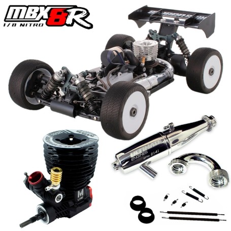 COCHE 1/8 MUGEN MBX8R OFF ROAD E2027 COMBO M5S+ESCAPE