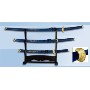 ALBAINOX SET KATANAS TOLE 10 PEANA 69/49/29CM 31515-AZUL