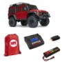 HM LOTE TRAXXAS TRX-4 DEFENDER ROJO + COMPLEMENTOS