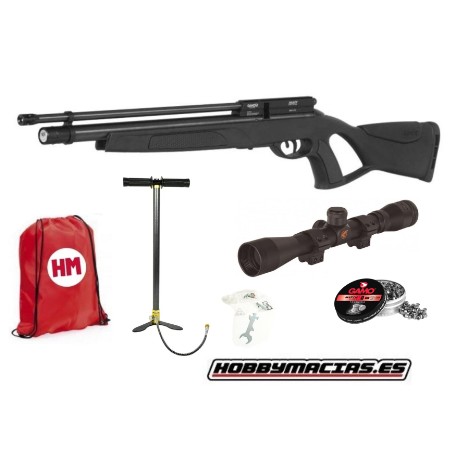 CARABINA GAMO PACK CHACAL PCP 5.5MM (24J) .BOMBA PCP + VISOR 4X32 WC