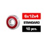 KIT RODAMIENTOS "HS" RZ 2RS 6X12X4  (10U.) UR7839