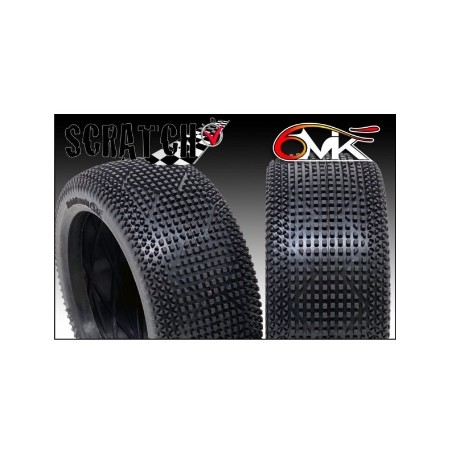 NEUMATICOS 1/8 6MIK SCRATCH sintetica INTER  SOLO GOMA (PAREJA)