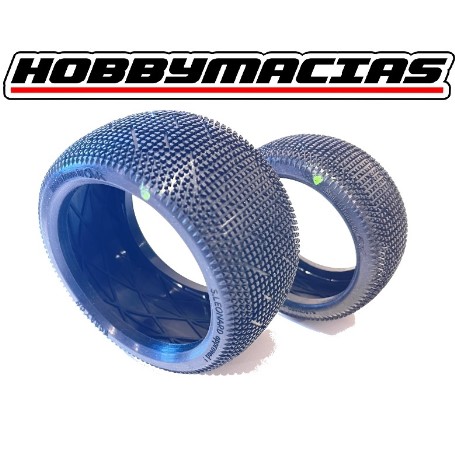 NEUMATICOS 1/8 TRUGGY  6MIK SCRACTH 15/25  SOLO GOMA (PAREJA).