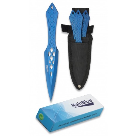 SET 3 LANZADORES RAIN BLUE CON FUNDA 19