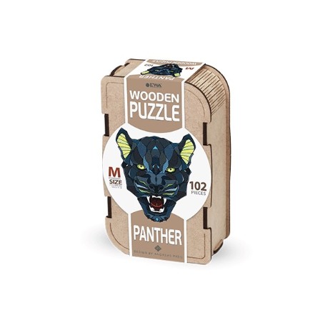 MAQUETA PUZZLE EWA PANTERA (M) 139 PIEZAS CAJA DE MADERA. 