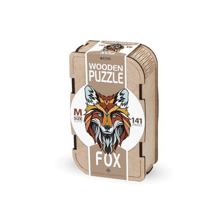 MAQUETA PUZZLE EWA ZORRO (M) 139 PIEZAS CAJA DE MADERA. 