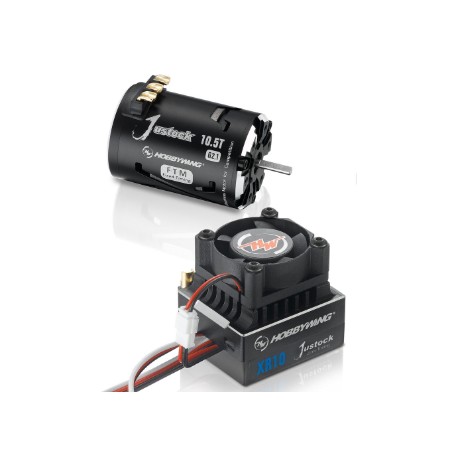 COMBO BRUSHLESS HOBBYWING XR10 JUSTOCK G3S 60 AMP + MOTOR 10.5 JUSTOCK XERUN(Z)
