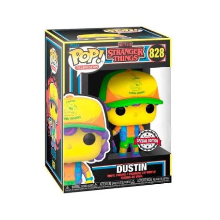 FUNKO STRANGER THINGS DUSTIN IN BEEF BLACK LIGHT EXCLUSIVE 59818