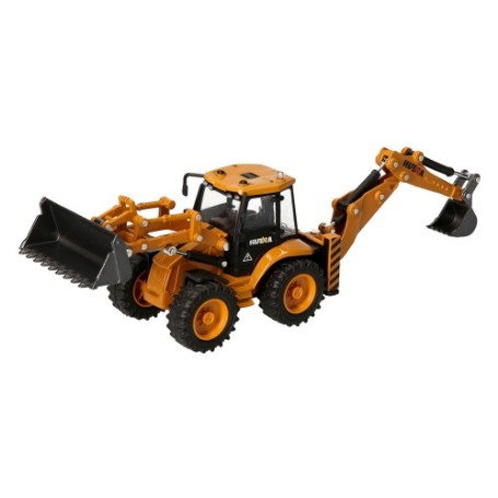MAQUINA 1/50 METAL ESTATICA HUINA RETRO EXCAVADORA/PALA 1704