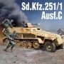 MAQUETAS ACADEMY 1/35  GERMAN SD.KFZ.251 AUST 13540