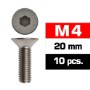 TORNILLO AVELLANADO ALLEN M4X20 NEGRO UR161420 (10U)