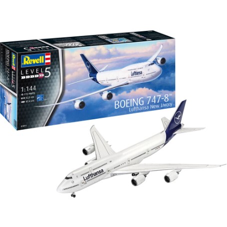 MAQUETA REVELL AVION BOEING 747 LUFHANSA 1/144 3891