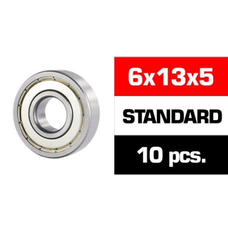 RODAMIENTO 6X13X5 ZZ  (10u.)  TAPAS METAL UR7837