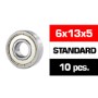 RODAMIENTO 6X13X5 ZZ  (10u.)  TAPAS METAL UR7837