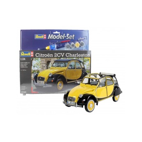 MAQUETA REVELL CITROEN 2 CV CHARLESTON SET PINTURA/PINCEL/PEGAMENTO 68095