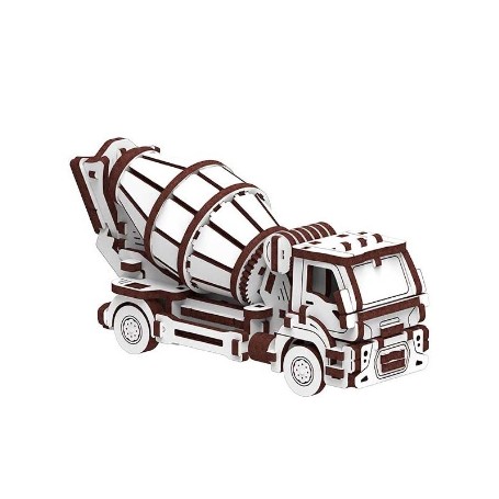 MAQUETA MADERA CAMION HORMIGONERA (131 PIEZAS) MR PLAYWOOD 10804