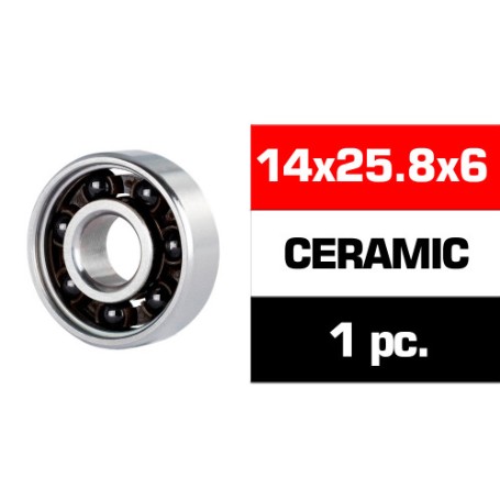 RODAMIENTO CERAMICO 14X25,8X6 "3S" TRASERO MOTOR (UR, NOVA) (1U.)