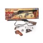 SET DE LUJO COWBOY CON RIFLE PISTOLA Y ESPOSAS DE METAL. 498/0